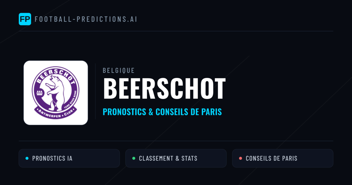 Beerschot Pronostics & Statistiques