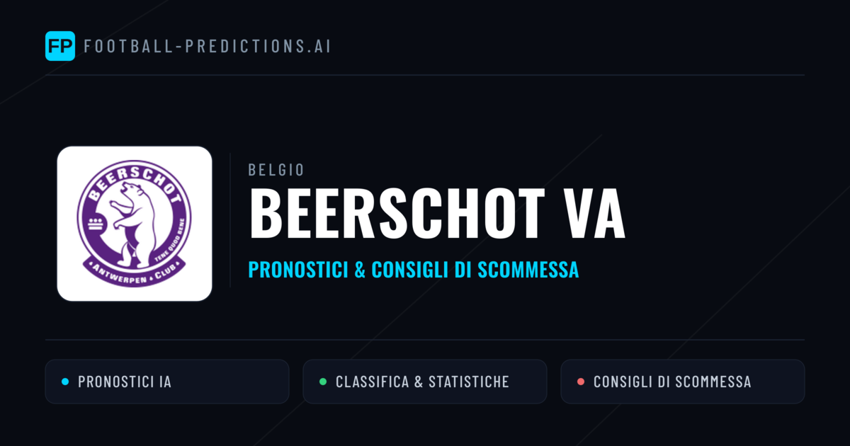 Pronostici e Statistiche Beerschot VA