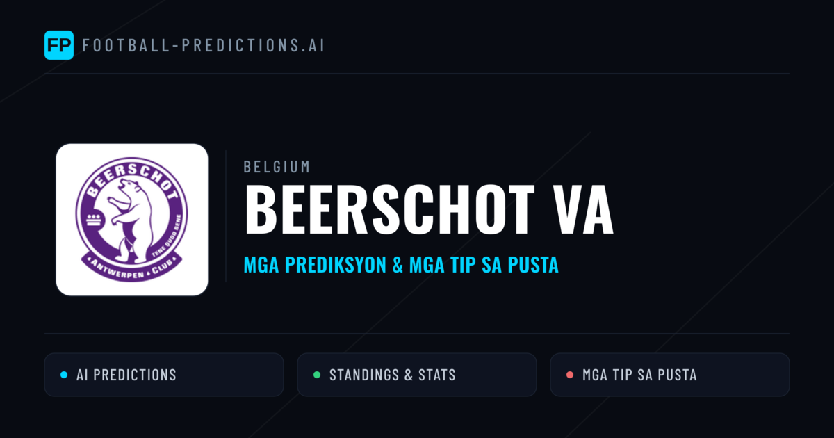 Beerschot VA Predictions & Stats