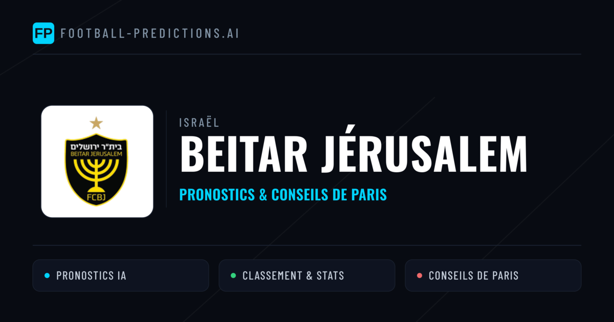Beitar Jérusalem Pronostics & Statistiques