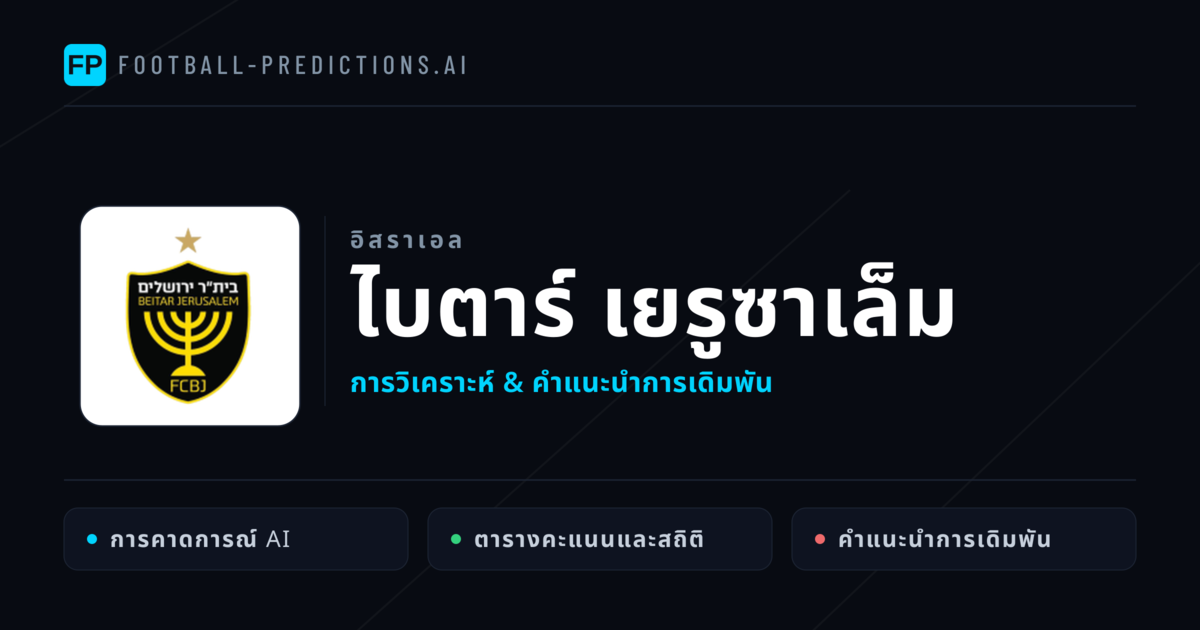 ไบตาร์ เยรูซาเล็ม การวิเคราะห์และสถิติ