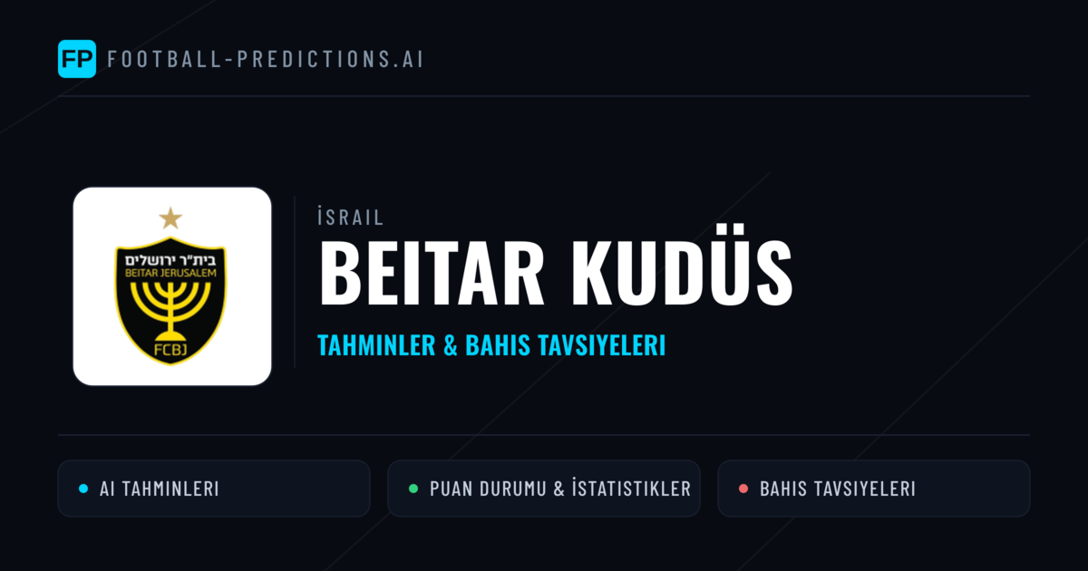 Beitar Kudüs Tahminleri & İstatistikler