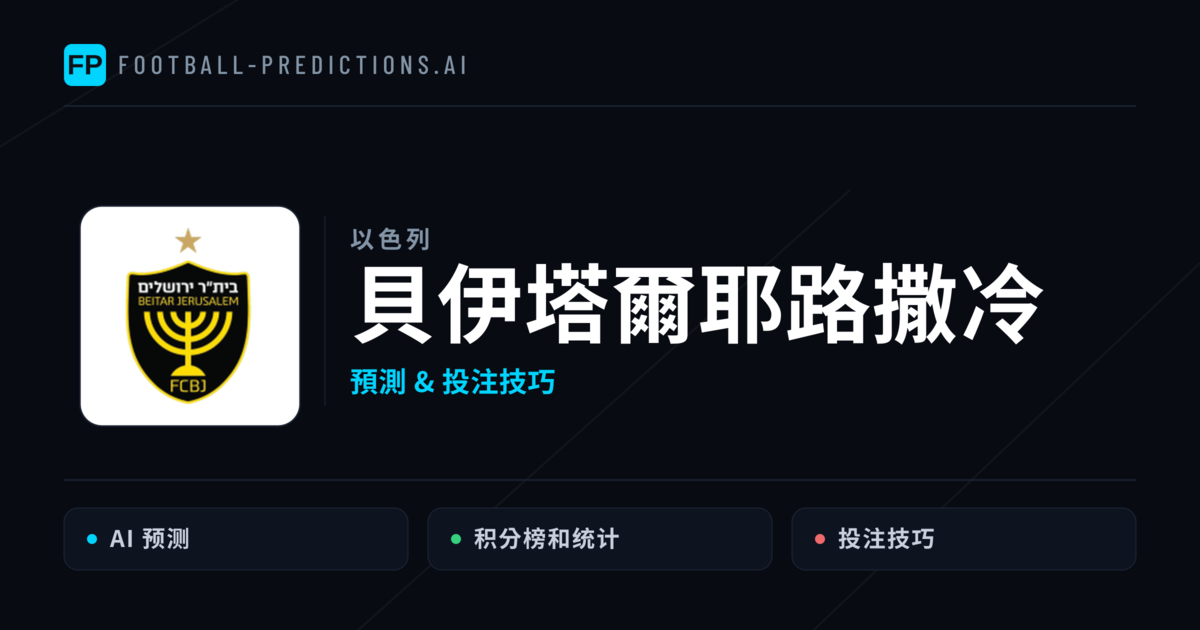 貝伊塔爾耶路撒冷 運彩分析|足球預測與數據