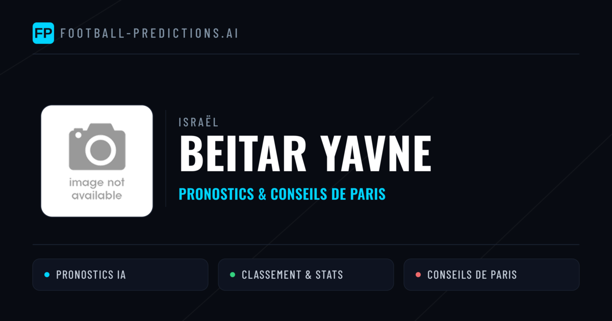 Beitar Yavne Pronostics & Statistiques