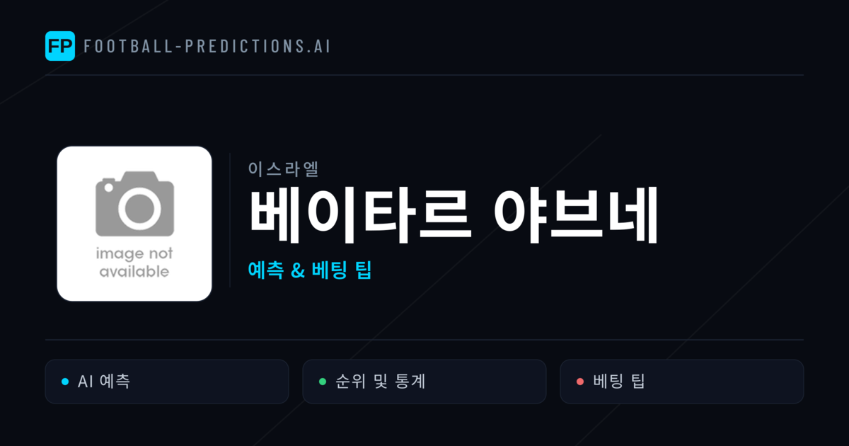 베이타르 야브네 축구 예측 & 통계
