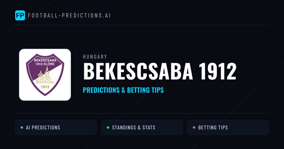 Bekescsaba 1912 Predictions & Stats