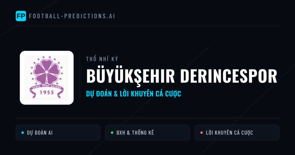 Büyükşehir Derincespor Dự đoán & Thống kê