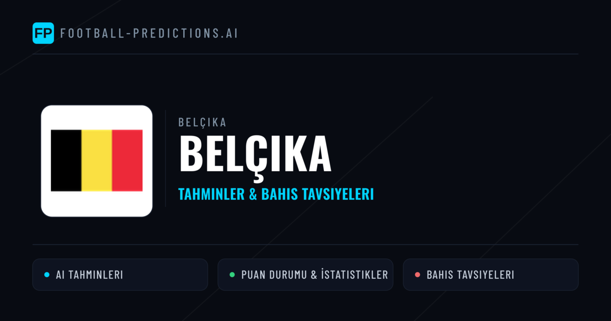 Belçika Tahminleri & İstatistikler