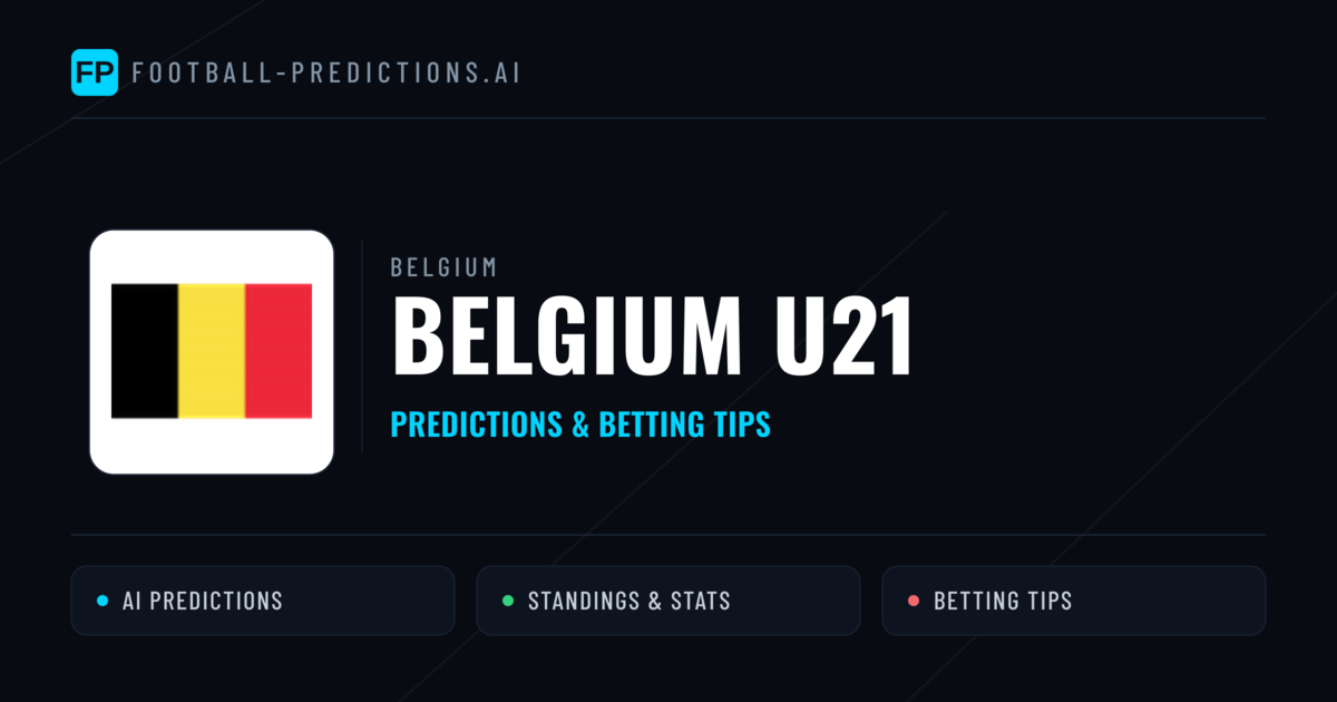 Belgium U21 Predictions & Stats