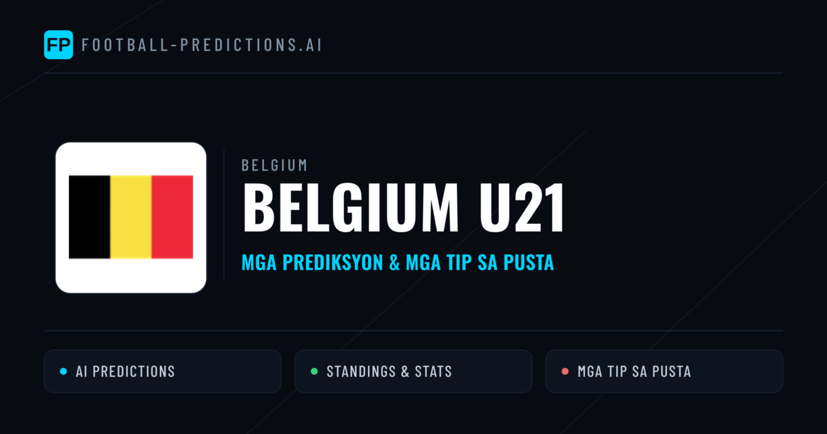 Belgium U21 Predictions & Stats