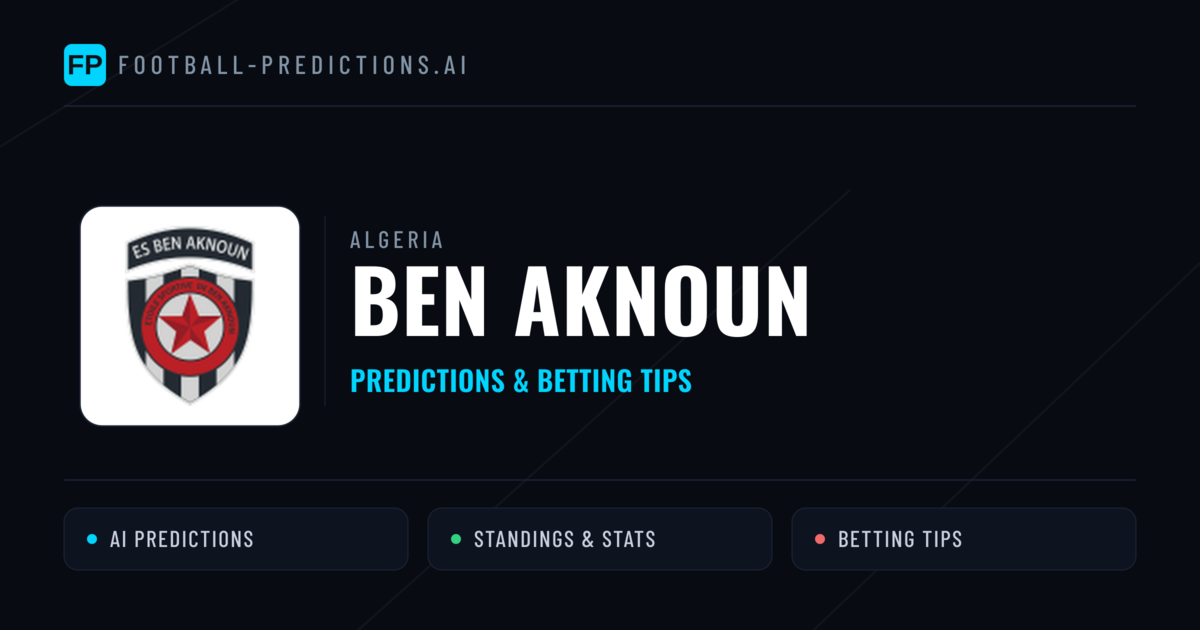 Ben Aknoun Predictions & Stats