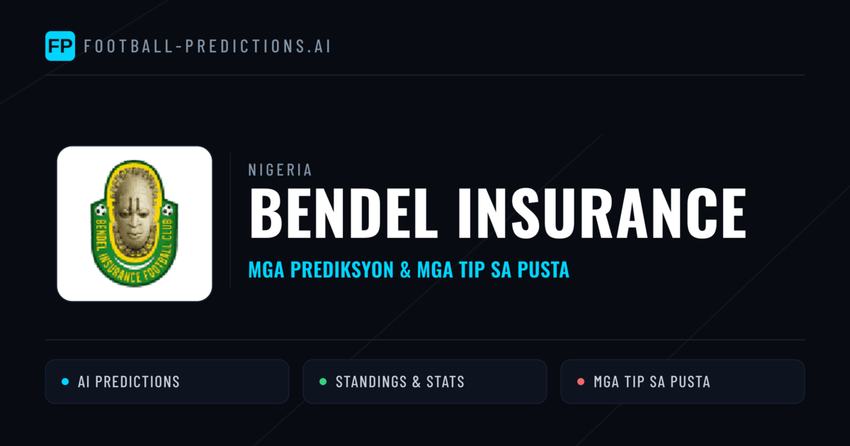 Bendel Insurance Predictions & Stats