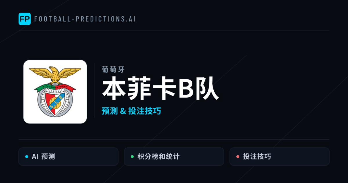 本菲卡B队 運彩分析｜足球預測與數據