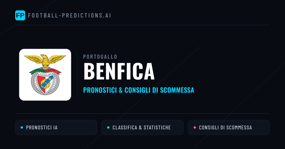 Pronostici e Statistiche Benfica