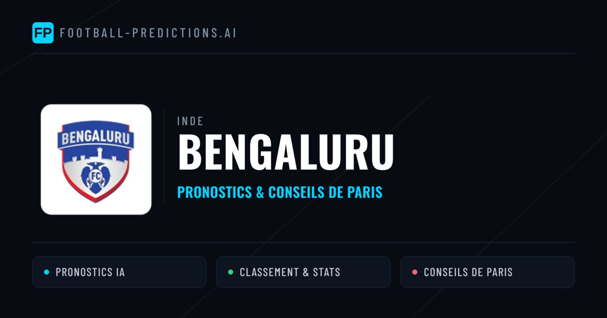 Bengaluru Pronostics & Statistiques
