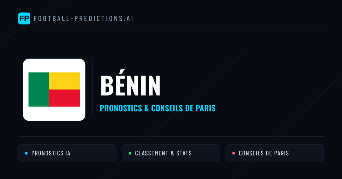 Bénin Pronostics & Statistiques