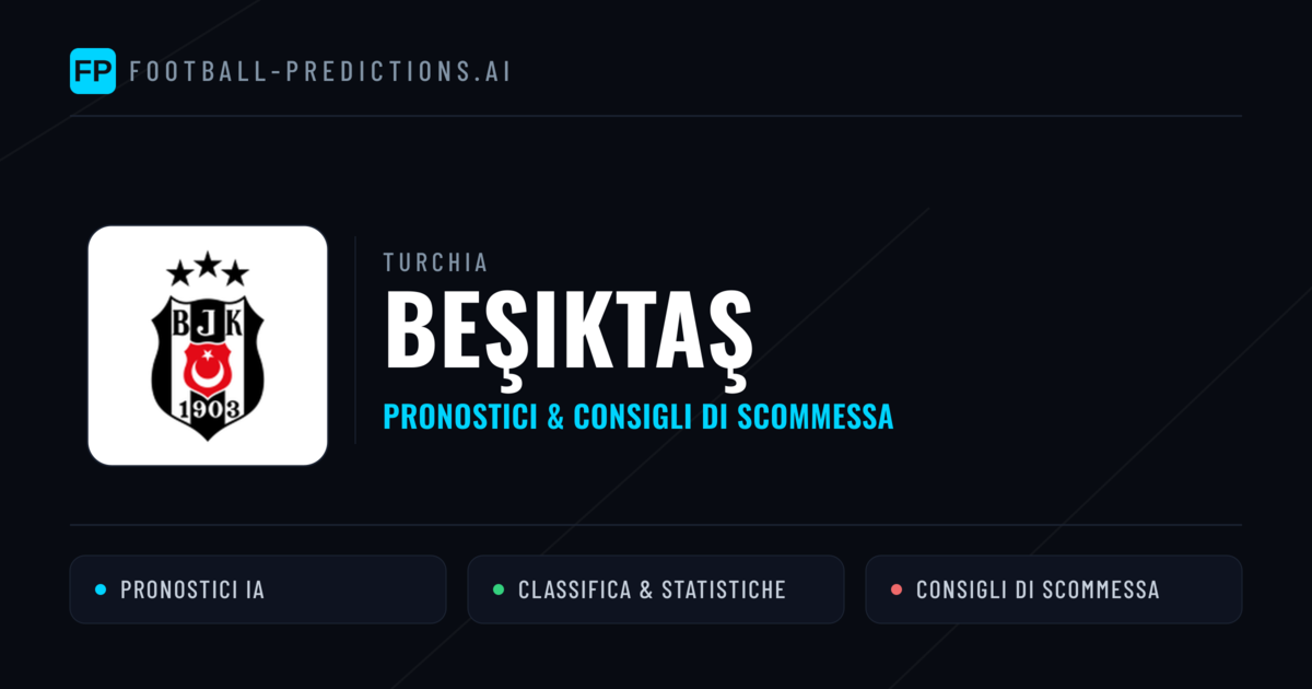 Pronostici e Statistiche Beşiktaş