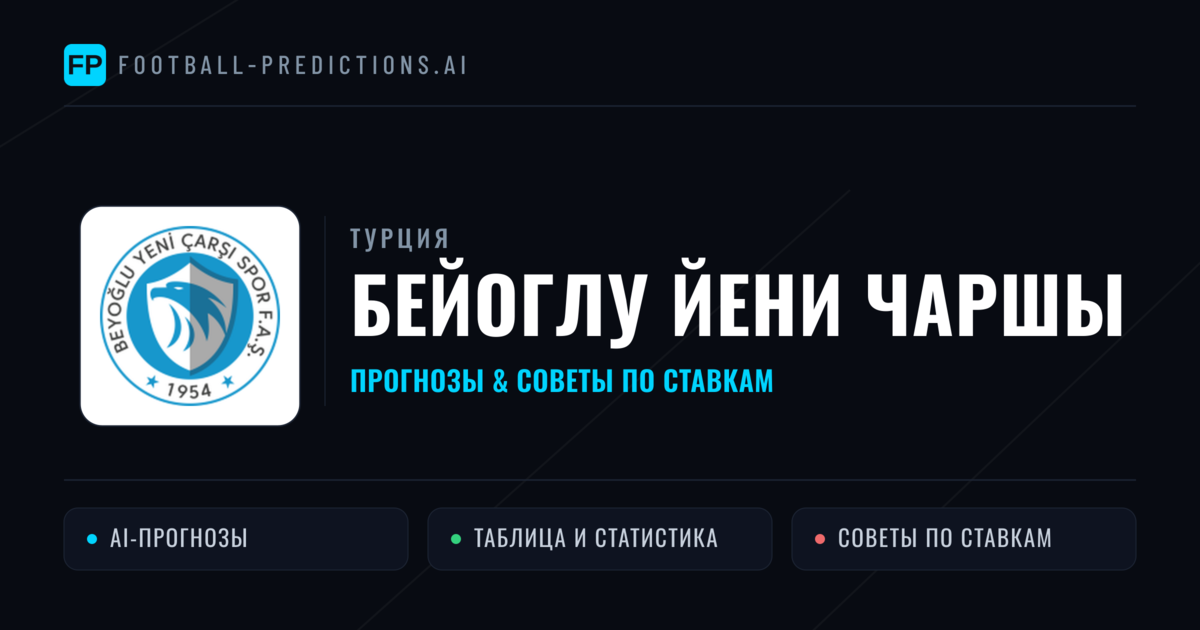 Бейоглу Йени Чаршы прогнозы и статистика