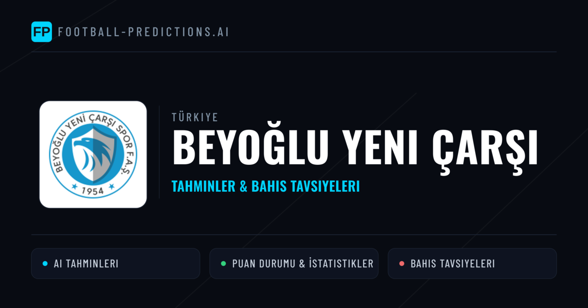 Beyoğlu Yeni Çarşı Tahminleri & İstatistikler