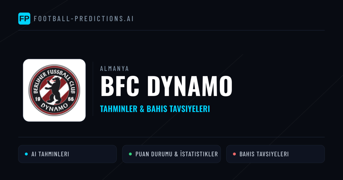 BFC Dynamo Tahminleri & İstatistikler