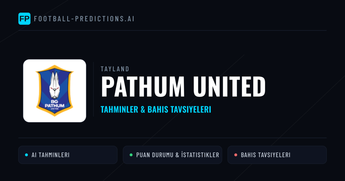 Pathum United Tahminleri & İstatistikler