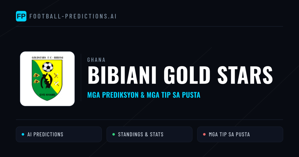 Bibiani Gold Stars Predictions & Stats