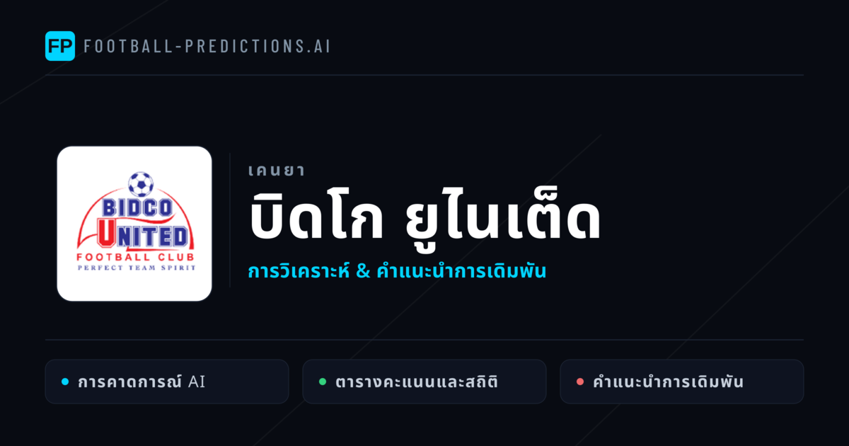บิดโก ยูไนเต็ด การวิเคราะห์และสถิติ