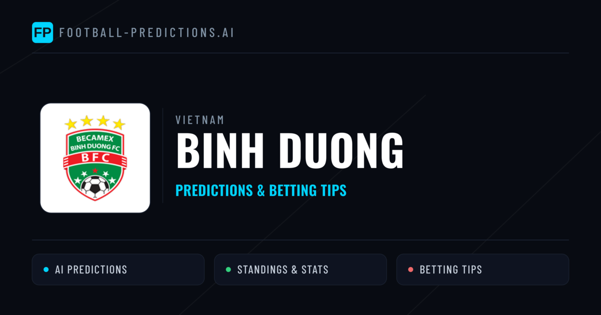 Binh Duong Predictions & Stats