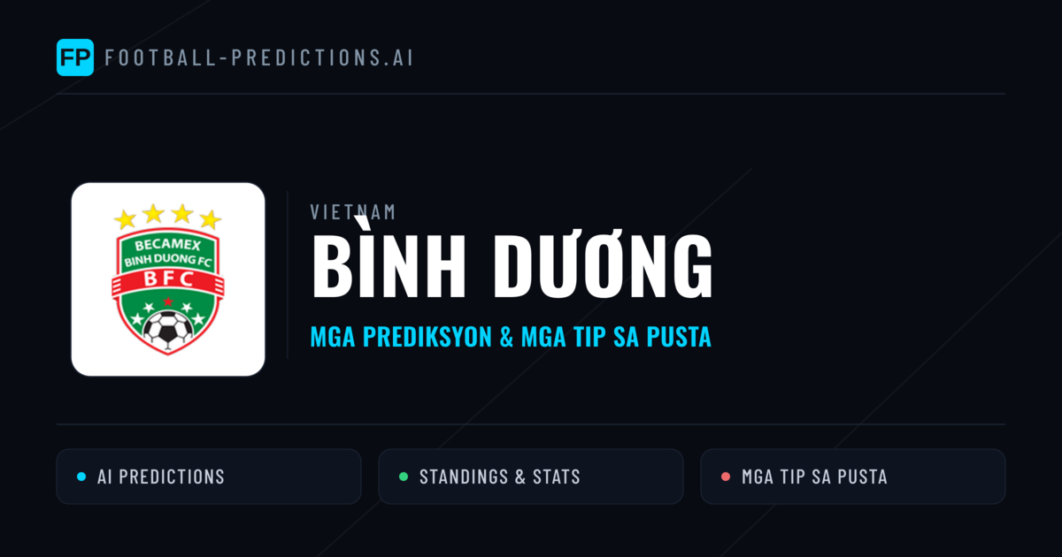 Bình Dương Predictions & Stats