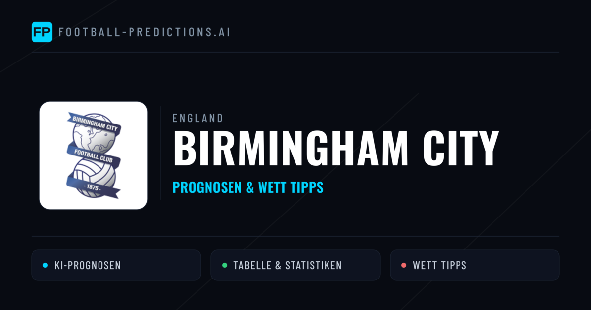 Birmingham City Prognosen & Statistiken