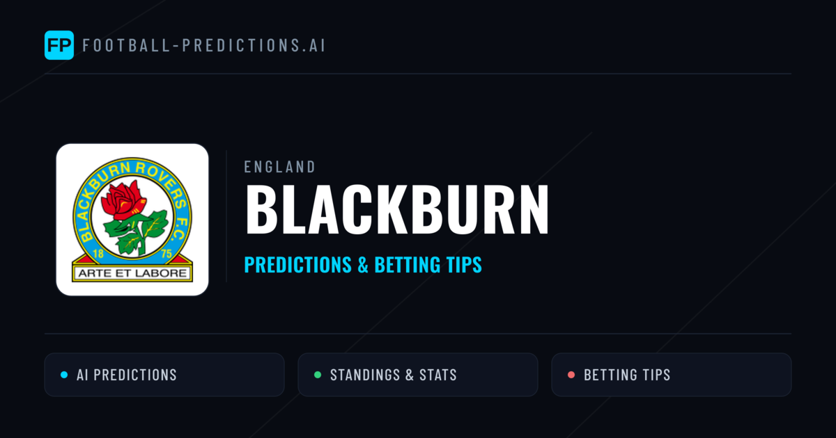 Blackburn Predictions & Stats
