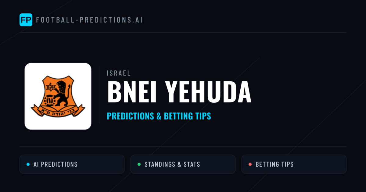 Bnei Yehuda Predictions & Stats