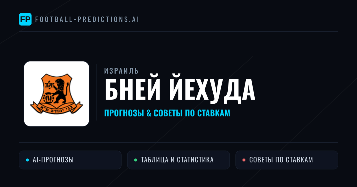 Бней Йехуда прогнозы и статистика