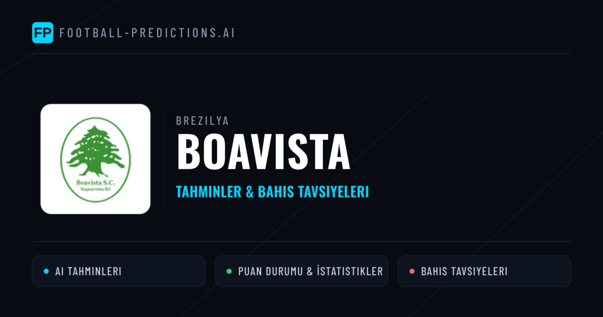 Boavista Tahminleri & İstatistikler