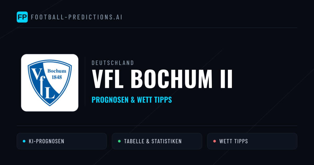 VfL Bochum II Prognosen & Statistiken