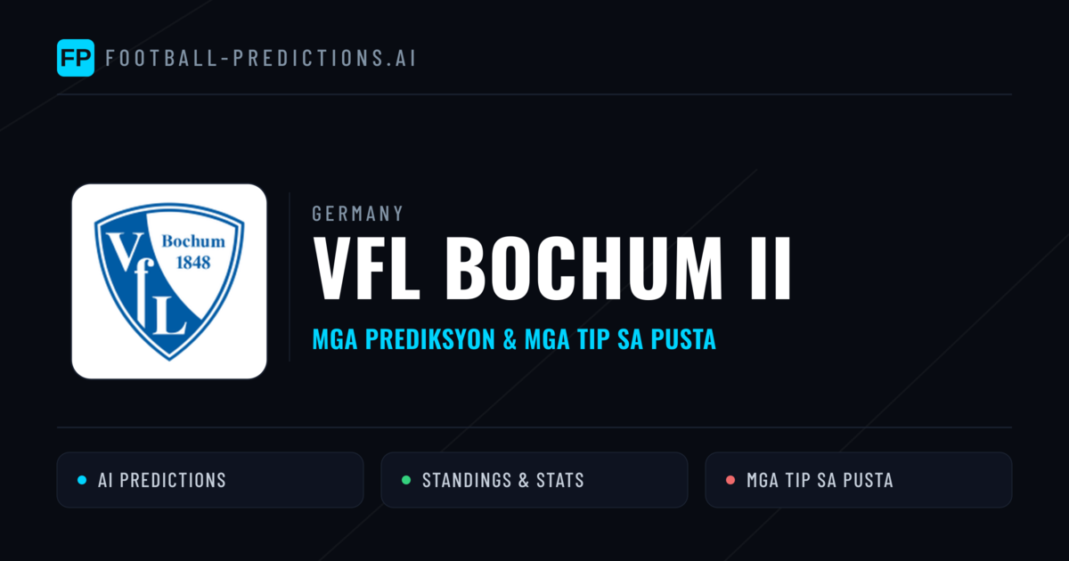 VfL Bochum II Predictions & Stats