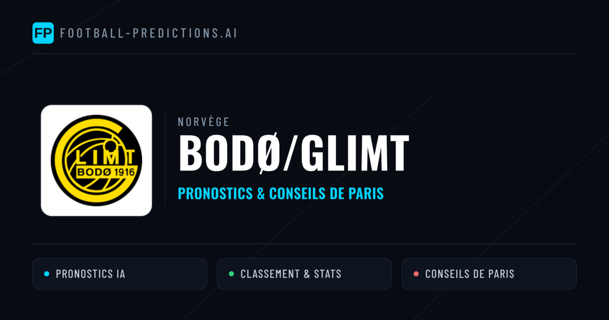Bodø/Glimt Pronostics & Statistiques