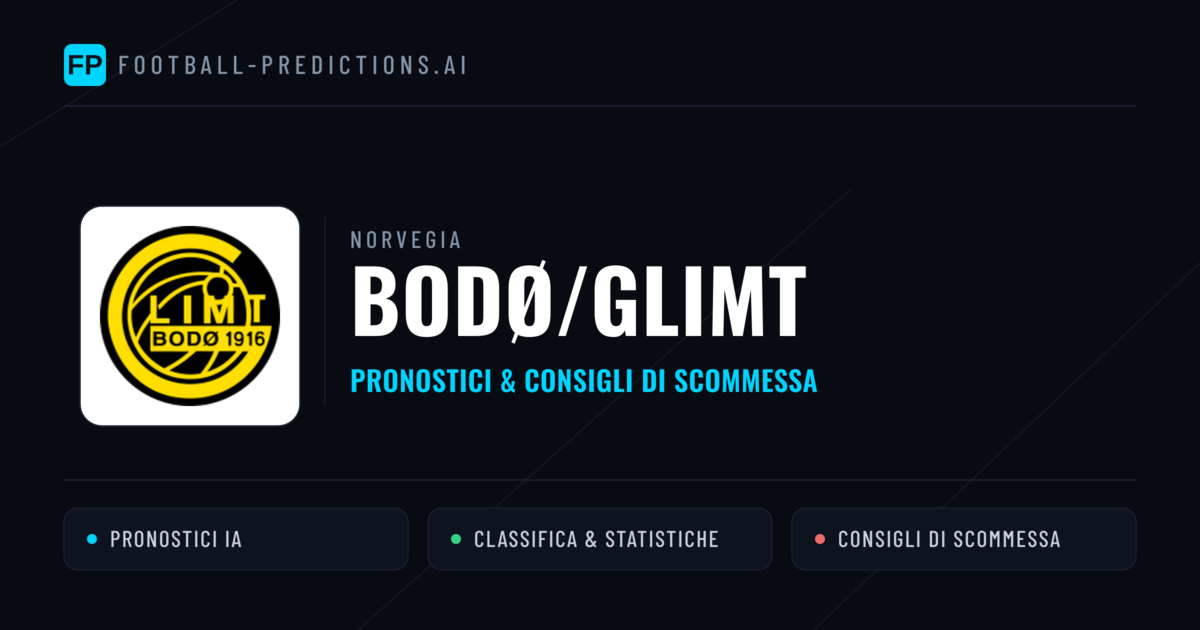 Pronostici e Statistiche Bodø/Glimt