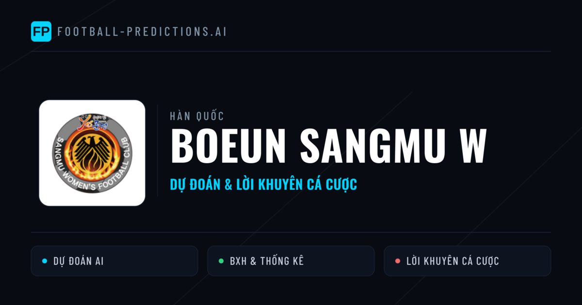 Boeun Sangmu W Dự đoán & Thống kê