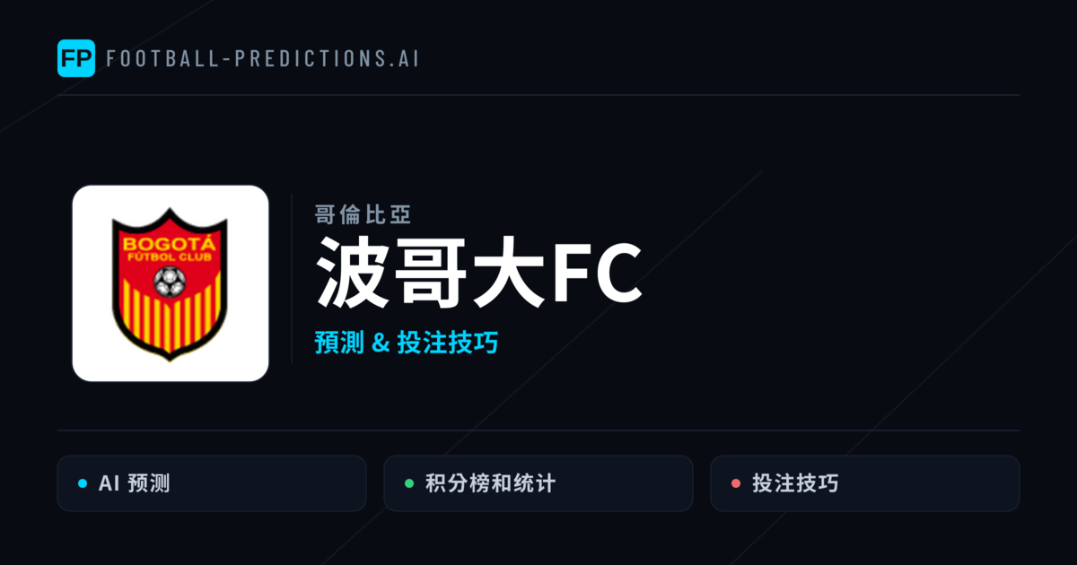 波哥大FC 運彩分析|足球預測與數據