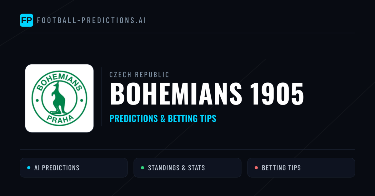 Bohemians 1905 Predictions & Stats