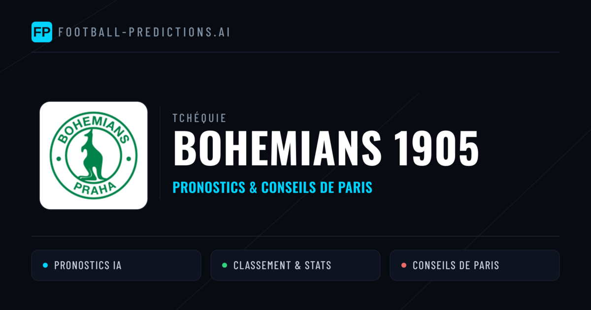 Bohemians 1905 Pronostics & Statistiques