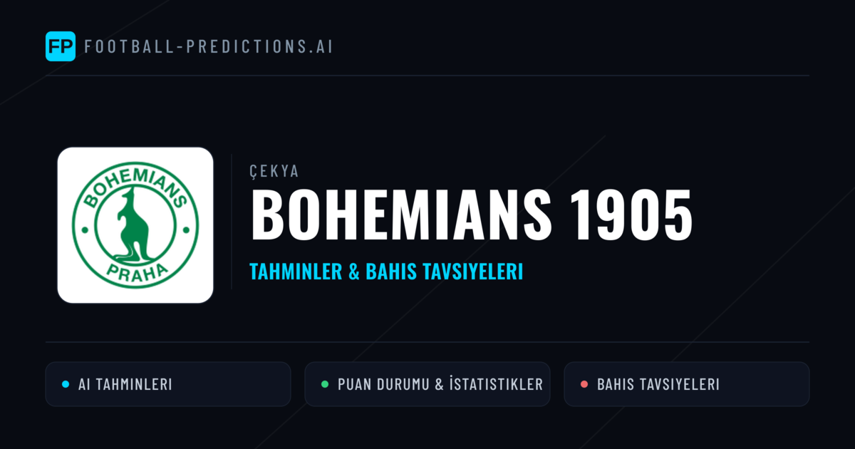 Bohemians 1905 Tahminleri & İstatistikler