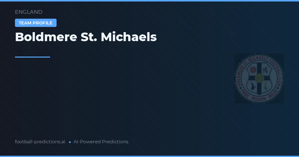 Boldmere St. Michaels Predictions & Stats