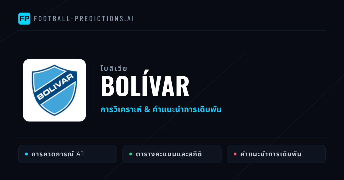 Bolívar การวิเคราะห์และสถิติ