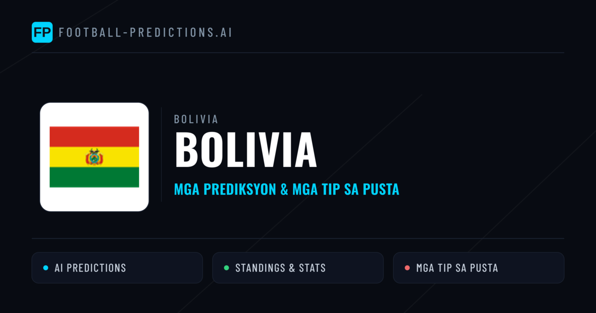 Bolivia Predictions & Stats