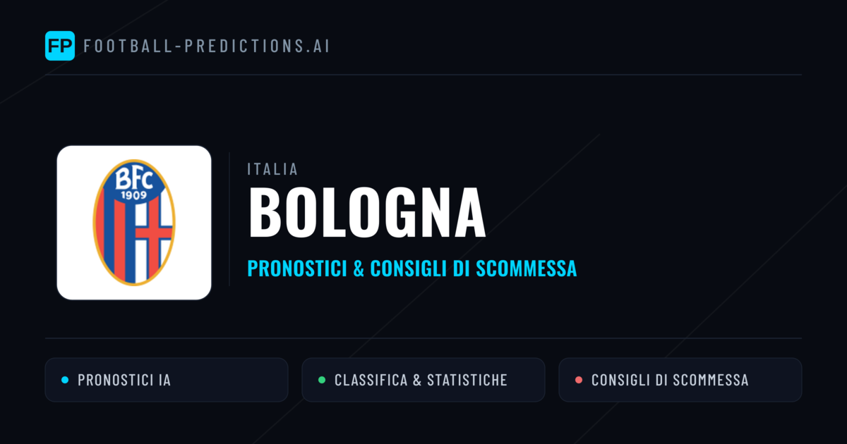 Pronostici e Statistiche Bologna