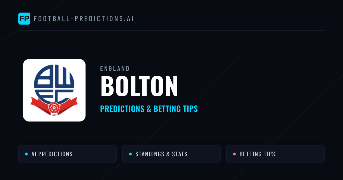 Bolton Predictions & Stats