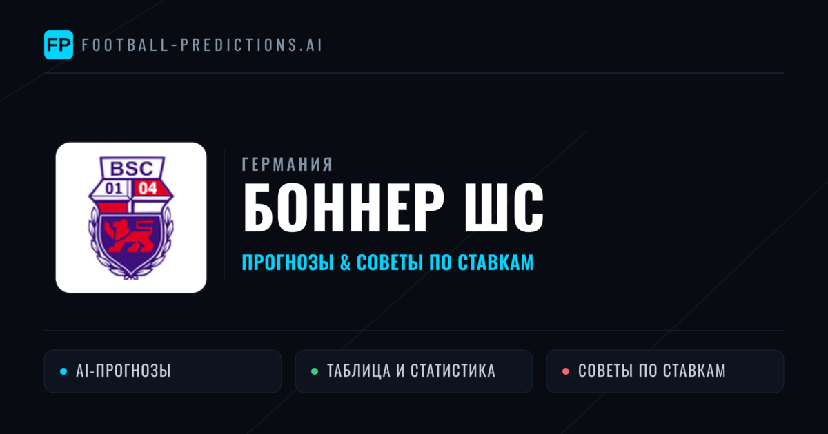 Боннер ШС прогнозы и статистика