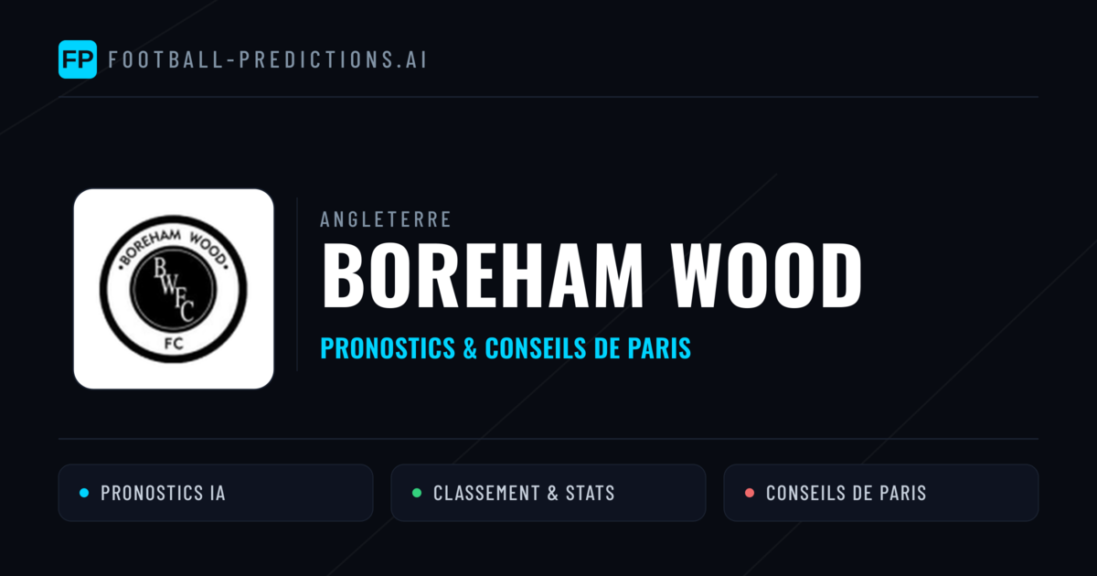 Boreham Wood Pronostics & Statistiques